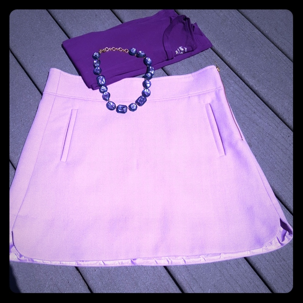 Mini skirt wool- subtle A line shape